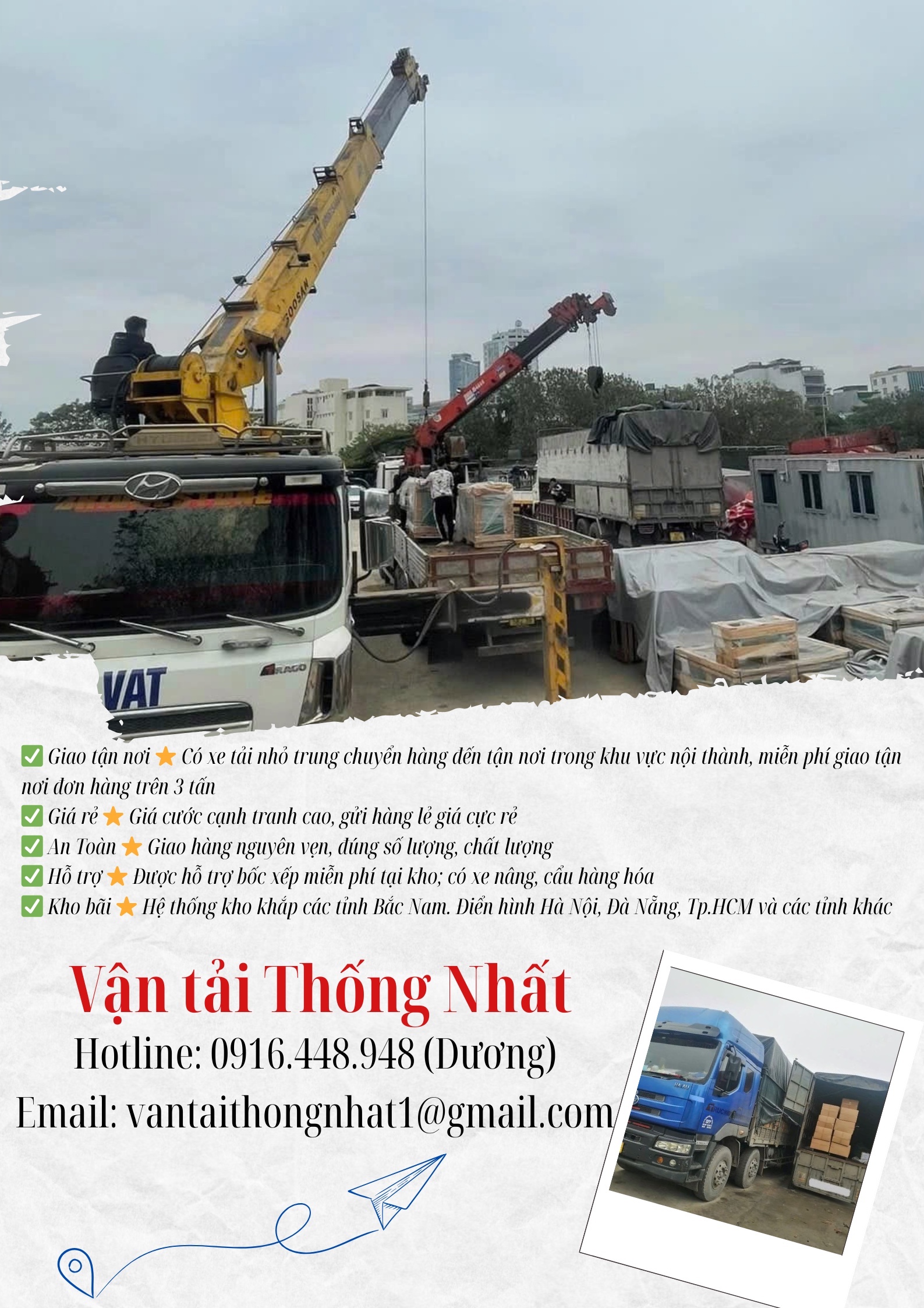 VẬN CHUYỂN HÀNG HÓA ĐI BẮC GIANG - TD61